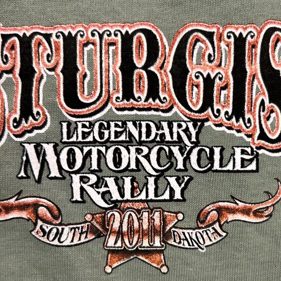 Sturgis Motorcycle Rally 2011 T Shirt Sz L - Picture 3 of 9